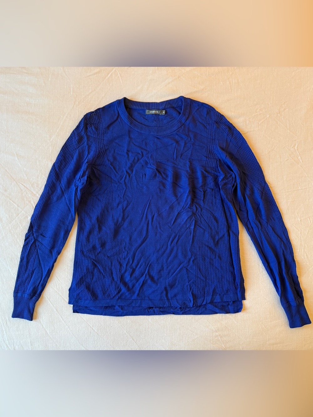 Studio W Textured Crewneck Sweater